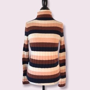 NWT Madewell Turtleneck Striped Sweater Small